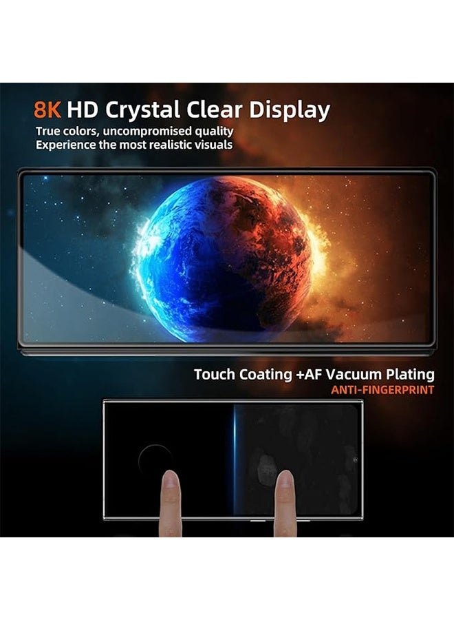 iPhone 16PROMAX Privacy Screen Protector [ Anti-Spy] [Bubble-Free Installation] [Fingerprint Unlock Compatible] 9H Shatterproof Easy Install Anti-Spy & Privacy Protection Anti-Fingerprint & Bubble-Friendly, Case Friendly 9H Tempered Glass Black - Image 4