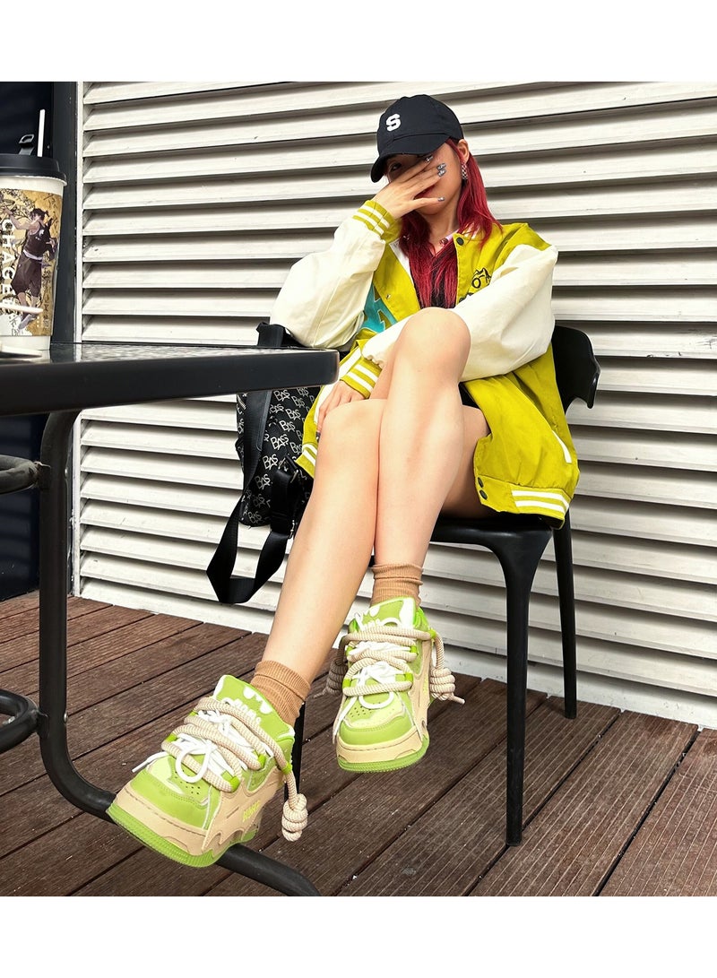 KUYING New Thick Sole Elevated Board Shoes  - Image 2