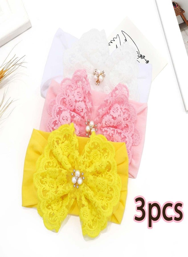 ووي أطواق شعر Woeoe للأطفال الرضع، أطواق شعر للبنات، إكسسوارات أطواق شعر من النايلون مزينة بأطواق شعر للأطفال الرضع حديثي الولادة والأطفال الصغار - Image 2