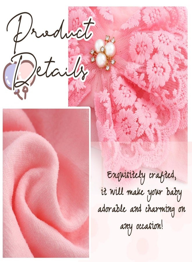 ووي أطواق شعر Woeoe للأطفال الرضع، أطواق شعر للبنات، إكسسوارات أطواق شعر من النايلون مزينة بأطواق شعر للأطفال الرضع حديثي الولادة والأطفال الصغار - Image 4