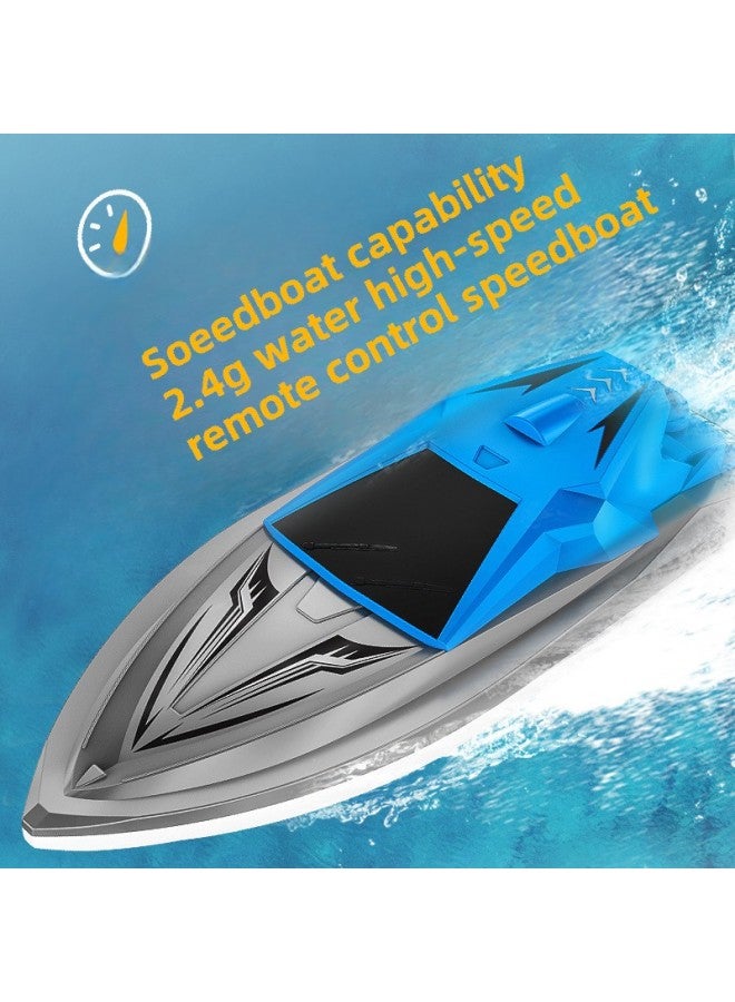Water High-speed Wireless Boat Remote Control Speedboat 2.4G Frequency Electric Lithium Battery Long Endurance Children's Toy Boat-Color:868-2  - Image 2