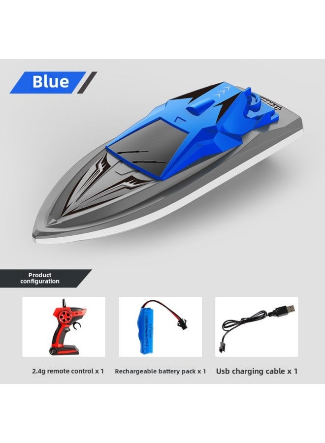 Water High-speed Wireless Boat Remote Control Speedboat 2.4G Frequency Electric Lithium Battery Long Endurance Children's Toy Boat-Color:868-2  - Image 5