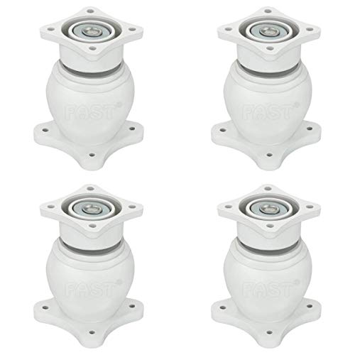 FAST DM02P Heavy Wall Mounted Magnetic Door Stopper Catcher 5 Number Size for Doors Stop 4pcs (White) - Image 1