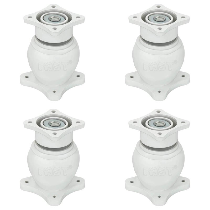 FAST DM02P Heavy Wall Mounted Magnetic Door Stopper Catcher 5 Number Size for Doors Stop 4pcs (White) - Image 5