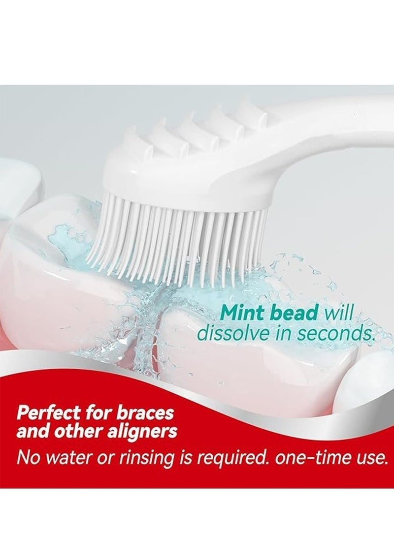 40 Pcs Disposable Toothbrushes with Toothpaste and Pick for Work or Travel, Mini Travel Toothbrushes, Mixed Flavor - Image 2