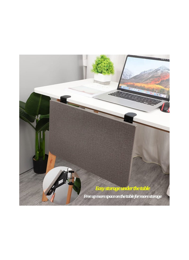 SYOSI - Desk Extender Clamp, for DIY Custom Wooden Desk Extender Board (Board Not Included), Punch-Free Computer Keyboard Tray Clamp for Home or Office, Desk Extender, Foldable Keyboard Tray(Black) - Image 1