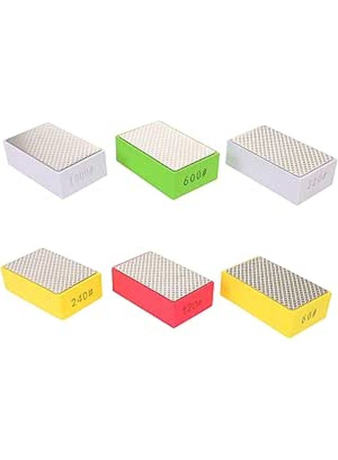 6 Pcs Diamond Polishing Pads Set 60 to 1000 Grits for Tile Stone Glass Metal - Image 1