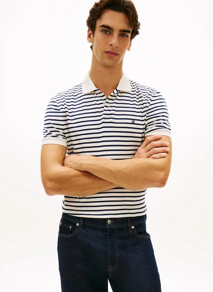 Regular Fit Flag Embroidery Polo Shirt