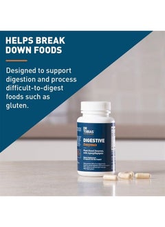 Dr. Tobias Digestive Enzymes with Amylase, Bromelain, Lipase, Lactase, Protease, Papain & More, Digestion Supplement with 18 Enzymes for Digestion and Gut Health, 30 Capsules, 15 Servings  - Image 2