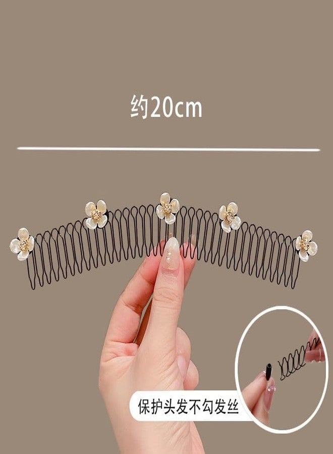 GONIPIMI Invisible Hair Clips U Shape Hair Finishing Fixer Comb Stretchy Hairpin Cute Invisible Hair Holder U Pin Hair Clips Hair Styling Tools - Image 5