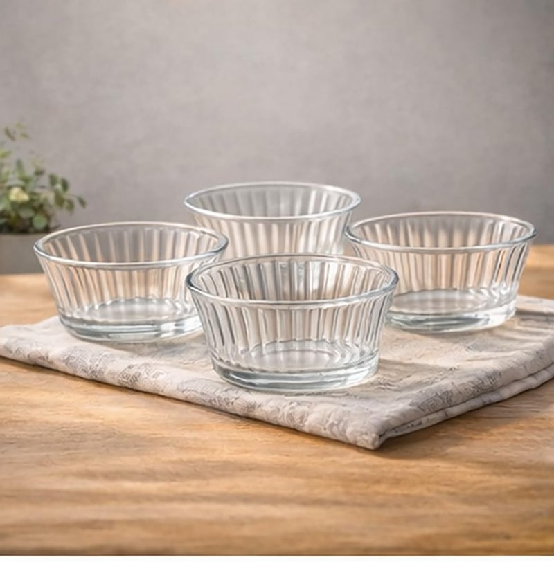 WRINGO Glass Bowls for Kitchen Prep, Dessert, Dips, and Candy Dishes, Cake, Snack Bowl Set of 6 Or Nut Bowls, and Microwave Safe Clear Glass Bowl for Mixing, Storing Size 4 Inch (WD-03) - Image 2