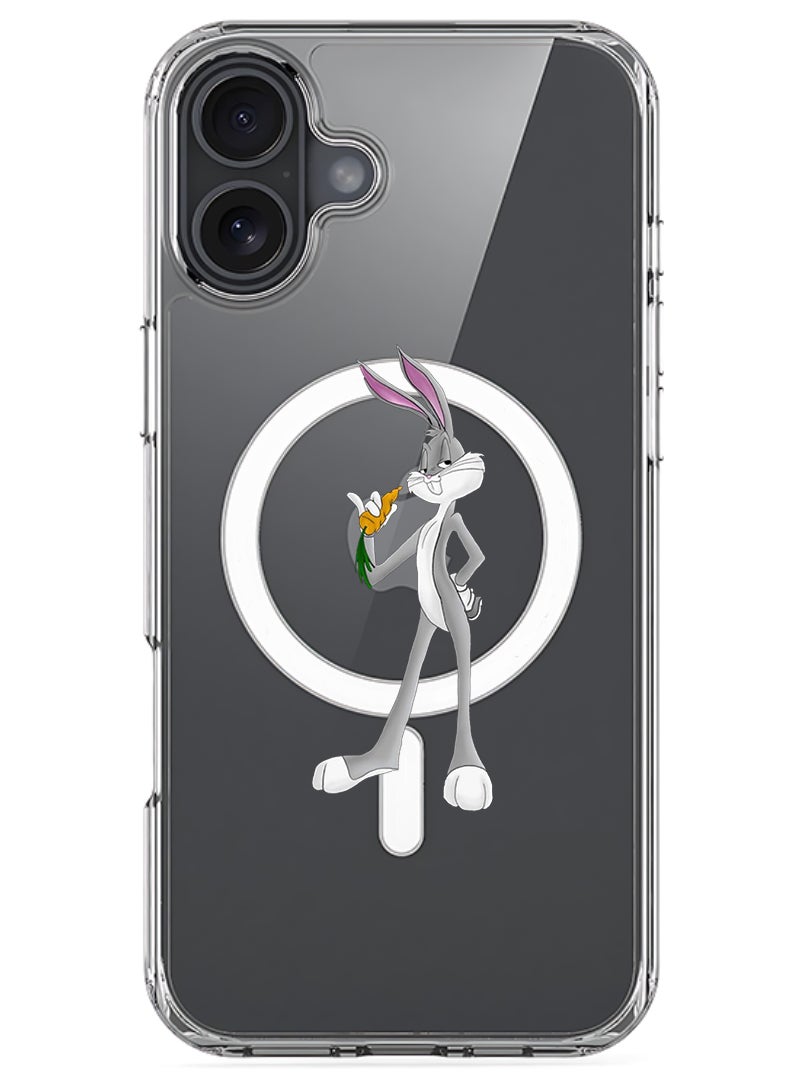 Theodor Magnetic Case for Apple iPhone 17 Compatible with MagSafe Wireless Charging, Shockproof Phone Bumper Cover - rabbit (2) - Image 1