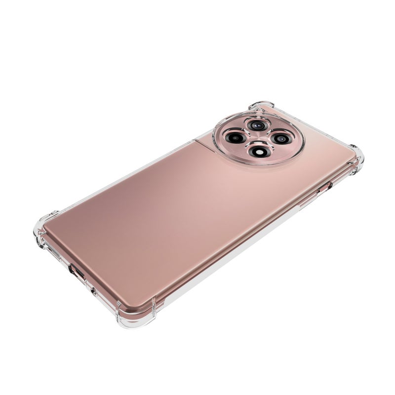 HuHa Case Cover For OnePlus Ace 3 Shockproof Non-slip Thickening TPU Phone Case(Transparent) - Image 5