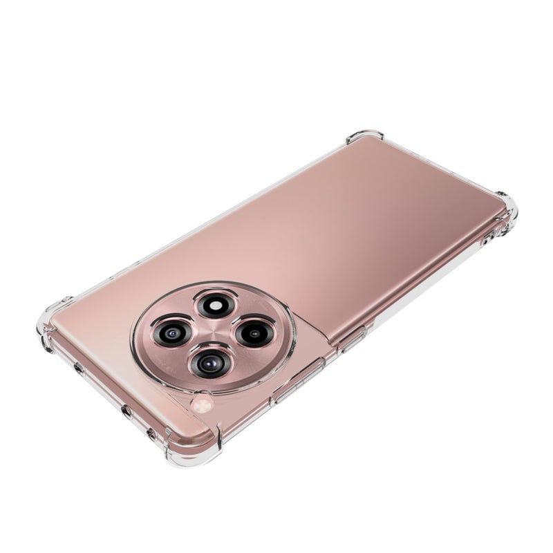 HuHa Case Cover For OnePlus Ace 3 Shockproof Non-slip Thickening TPU Phone Case(Transparent) - Image 4