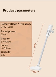 مكنسة كهربائية سلكية 6M ، شفط قوي 600 واط / 21000PA ، حماية مزدوجة ذكية ، ترشيح عالي الكفاءة بنسبة 99.9٪ ، صمت منخفض الضوضاء ، خبير تنظيف منزلي ، أبيض. - pzsku/ZEAB8401C29FC5E909882Z/45/1741251633/41503c7a-f79b-4d8c-b078-0d7968a2529f