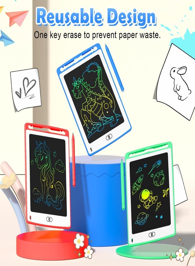 TQU LCD Writing Tablet for Kids, 8.5 Inch Colorful Doodle Board Drawing Tablet, Educational Learning Toys Birthday Gifts for Boys Girls Age 3 4 5 6 7 8 (12 Pack) - Image 5