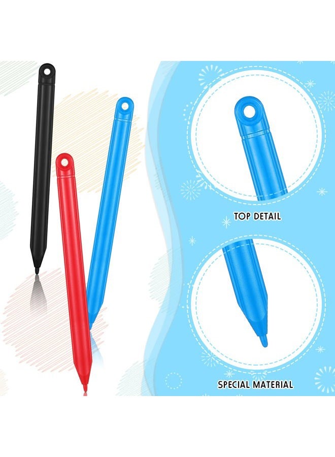 Chinco مجموعة قلم رسم بديل وقضيب حبل لجهاز لوحي LCD بحجم 4.7 بوصة، لوح رسم ملون، لوحات رسم للأطفال، لوح دودي (7 أقلام ستايلس و7 حبال)  - Image 4