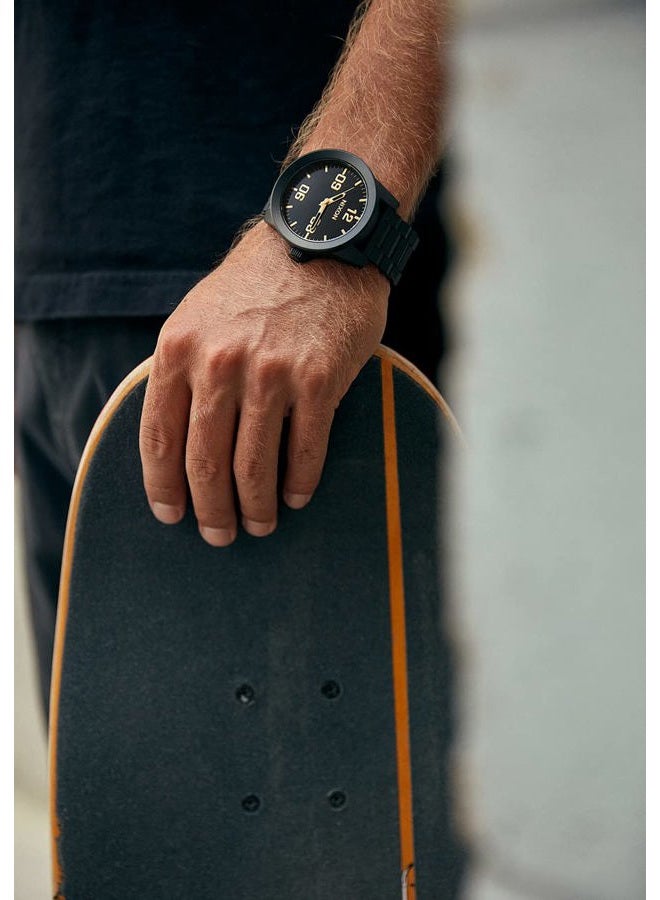 NIXON ساعة نيكستون كوربورال SS A346. مقاومة للماء حتى 100م ساعة رجالية XL (وجه ساعة 48مم. حزام فولاذي مقاوم للصدأ 24مم)، لون ذهبي، مقاس واحد، كوربورال SS - Image 5