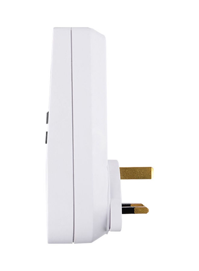 إسكدنيا طقم مقبس مع مؤقت رقمي مكون من قطعتين أبيض - Image 3