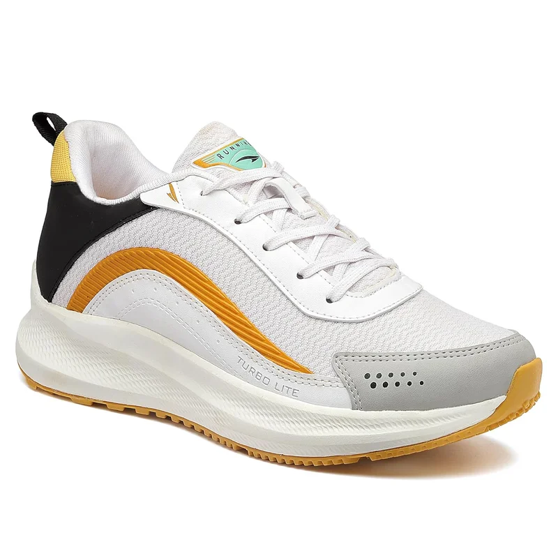 أسيان Lightweight White Mustard Running Shoes for Men and Boys