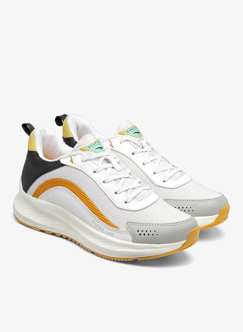 Asian Lightweight White Mustard Running Shoes for Men and Boys