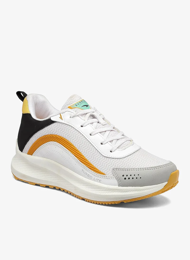 Asian Lightweight White Mustard Running Shoes for Men and Boys