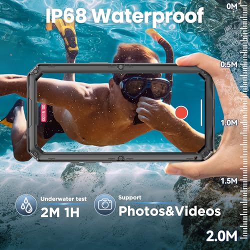 Mitywah for iPhone 17 Pro Max Waterproof Case, Military Metal Case with Built-in Screen Protector, Heavy Duty Full Body Shockproof Rugged Cover 6.9 inch, Black - Image 3