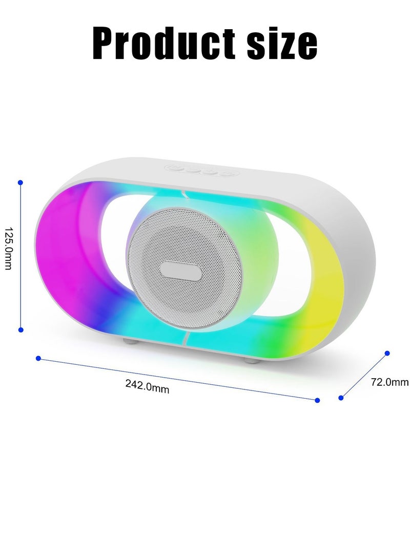 Wireless Bluetooth Speaker,Wireless Speaker,Bluetooth Speaker,RGB Bluetooth Speaker with LED Light, Portable Wireless Speaker with Colorful Light Show, Surround Stereo Sound, Bass Boost, Rechargeable Wireless RGB Speaker for Home, Party, Outdoor, Gaming, Bedroom, PC, TV, Smartphone - Image 2
