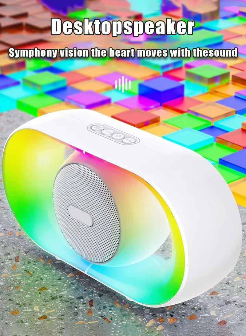 Wireless Bluetooth Speaker,Wireless Speaker,Bluetooth Speaker,RGB Bluetooth Speaker with LED Light, Portable Wireless Speaker with Colorful Light Show, Surround Stereo Sound, Bass Boost, Rechargeable Wireless RGB Speaker for Home, Party, Outdoor, Gaming, Bedroom, PC, TV, Smartphone - Image 3