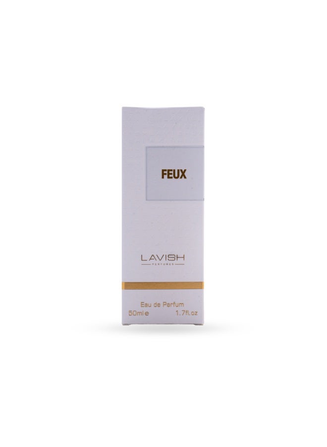 Lavish Perfumes Feux Eau De Parfum 50ml for Women – Floral Leather Long Lasting Fragrance - Image 1