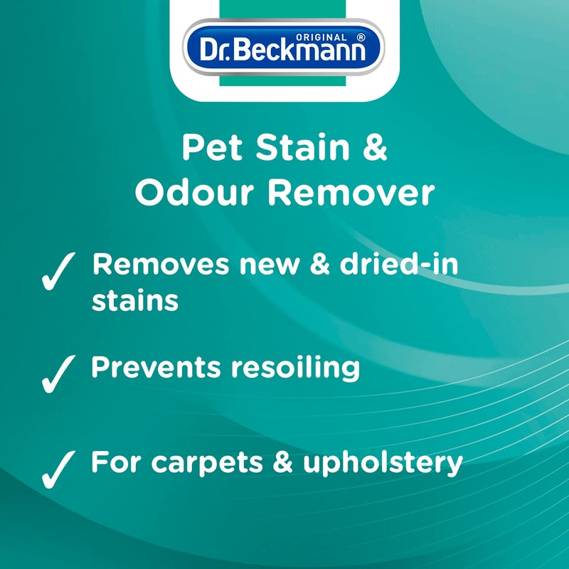 Dr. Beckmann Pet Stain & Odour Remover, Eliminates stains and odours caused by pets, incl. applicator brush, 650 ml - Image 2