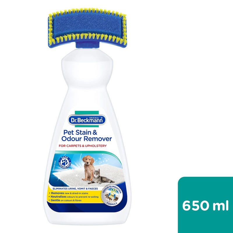 Dr. Beckmann Pet Stain & Odour Remover, Eliminates stains and odours caused by pets, incl. applicator brush, 650 ml - Image 3