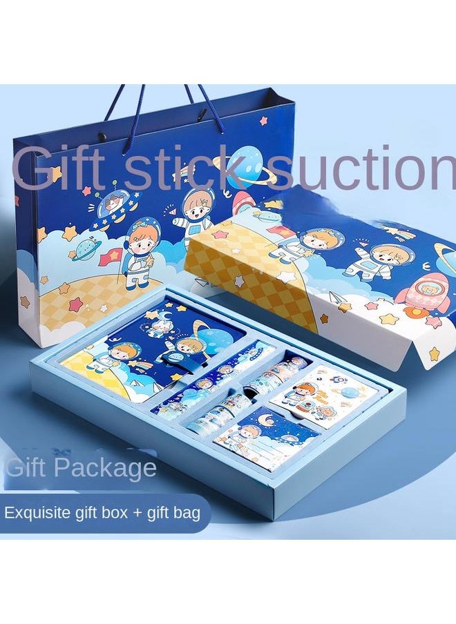 Bluejw - Hand Account Book Hand Account Book Gift Box Boys Version Hand Account Suit Tool Materials Full Set Of Primary School Students Diary Notes - Image 1