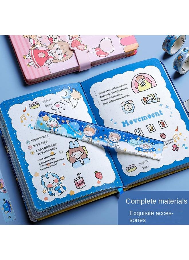 Bluejw - Hand Account Book Hand Account Book Gift Box Boys Version Hand Account Suit Tool Materials Full Set Of Primary School Students Diary Notes - Image 1