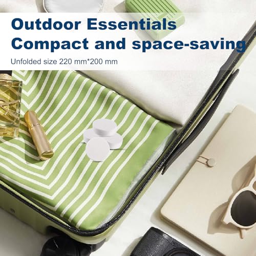 Lagincig 120 PCS Compressed Towels Bulk Coin Tissues Portable Mini Disposable Face Compressed Camping Towels for Travel Home Hotel and Outdoor Activities - Image 5
