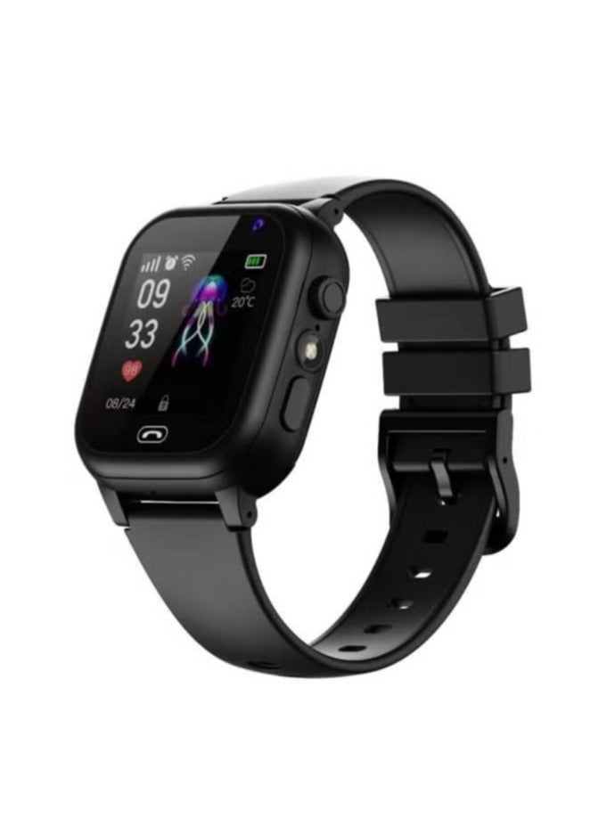 Smart 2030 C005 Kids Smart Watch with Touchscreen, GPS Tracking, SOS Emergency Call, Two-Way Calling, Voice Chat, Educational Games, Camera, Water Resistance, and Long Battery Life – Perfect for Boys and Girls in Black - Image 1
