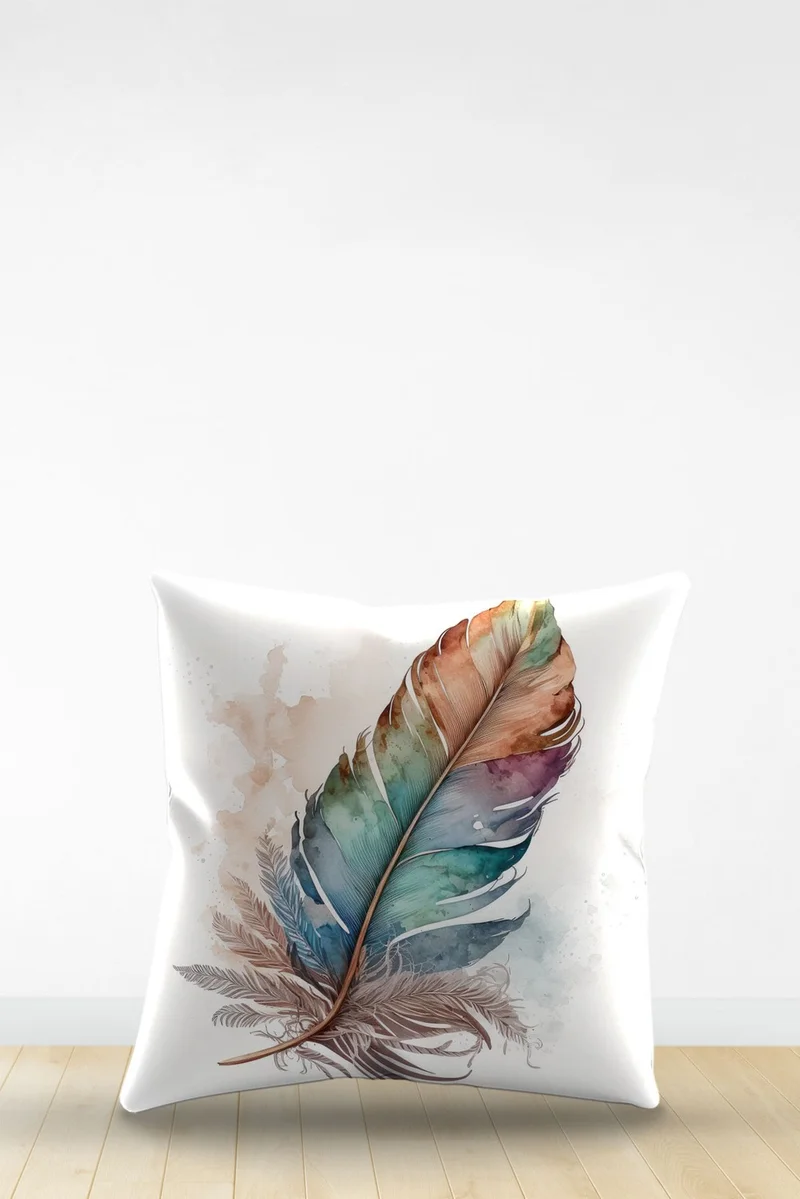 ارتافيسا Double Sided Digital Printed Decorative Faux Leather Throw Pillow Cover