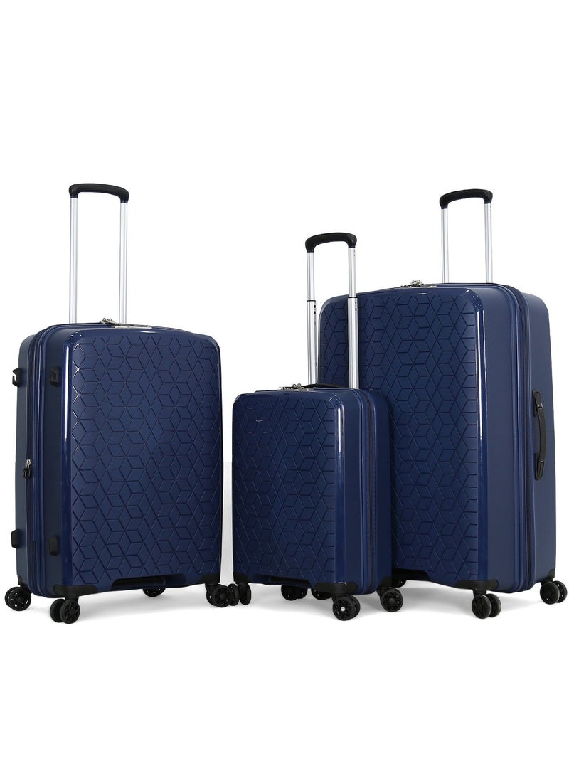 VERAGE Suitcase 3 Pcs, BLUE, TSA Lock, L 28/M 24/S 20 - Image 1