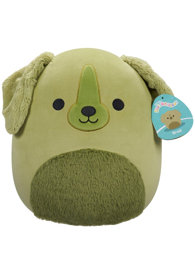 Squishmallows Medium Plush 12 inch Brad Green Retriever Officially Licensed Kellytoy Plush Toy Colorful Soft Gift for Kids Girls & Boys Washable Squishy Stuff Toy Multicolor All Age  - Image 1