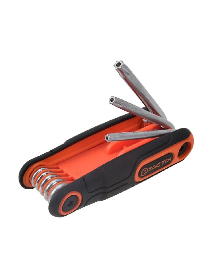 Tactix 8-Piece Tamper Proof Torx Key Set Red and Black 2.4 x 3.1 x 5.1 Inch 206209 - Image 1