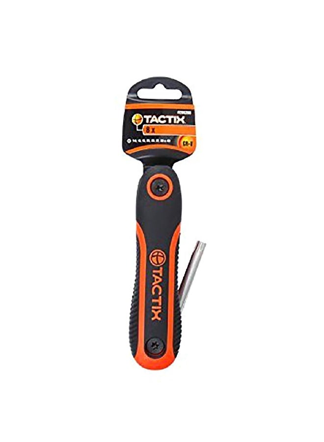 Tactix 8-Piece Tamper Proof Torx Key Set Red and Black 2.4 x 3.1 x 5.1 Inch 206209 - Image 2