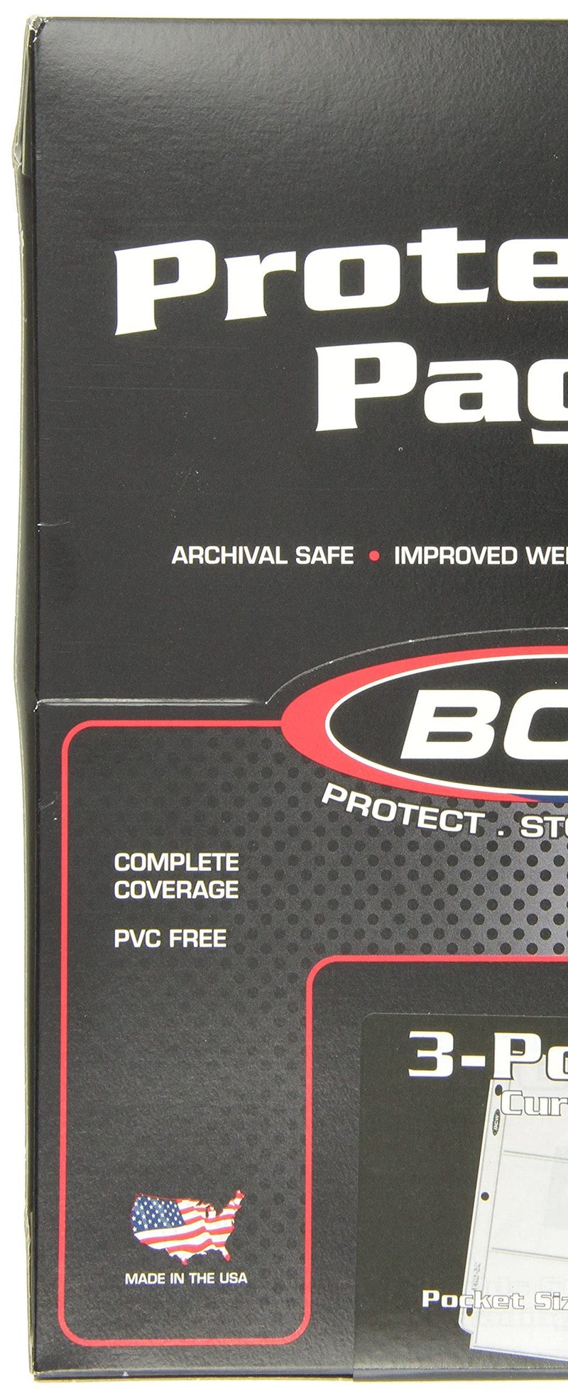 BCW Pro 3-Pocket Currency Page - 100 ct | Archival Quality, Toploader Pockets, High-Clarity Polypropylene | Ideal for 3½"x8 Bills | Numismatic Collection Storage and Display | Clear Money Sleeves - Image 2