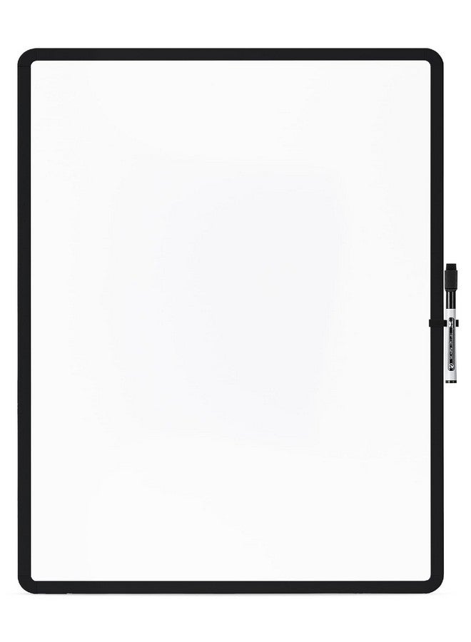 مستر. بين - لوح مسح جاف، 18 بوصة × 24 بوصة مع قلم تحديد أسود، إطار أسود، لوح مسح جاف للحائط، سبورة بيضاء مغناطيسية للحائط، ألواح مسح جاف، سبورة بيضاء، سبورة بيضاء مغناطيسية - Image 1