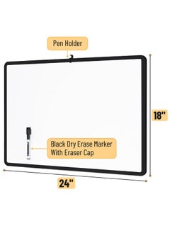 Mr. Pen - Dry Erase Board, 18” X 24” With A Black Marker, Black Frame, Dry Erase Board For Wall, Magnetic Whiteboard For Wall, Dry Erase Boards, Whiteboards, Magnetic White Board  - Image 2