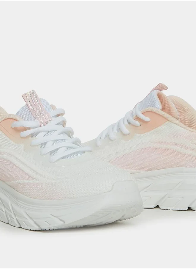 Styli Textured Knit Chunky Sneakers