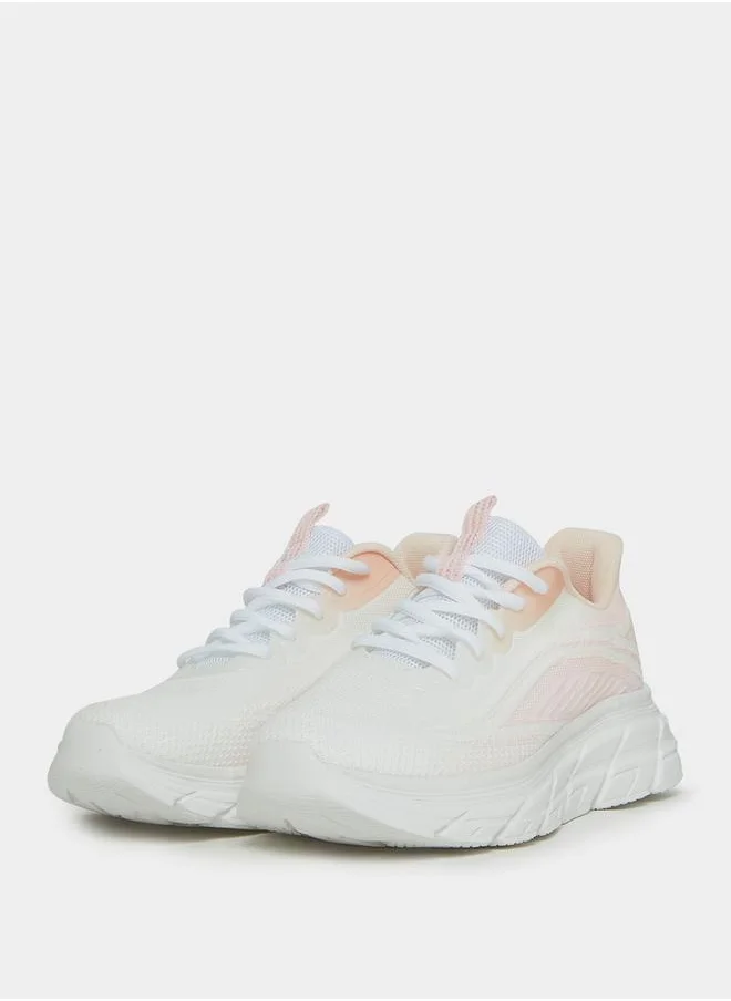 Styli Textured Knit Chunky Sneakers