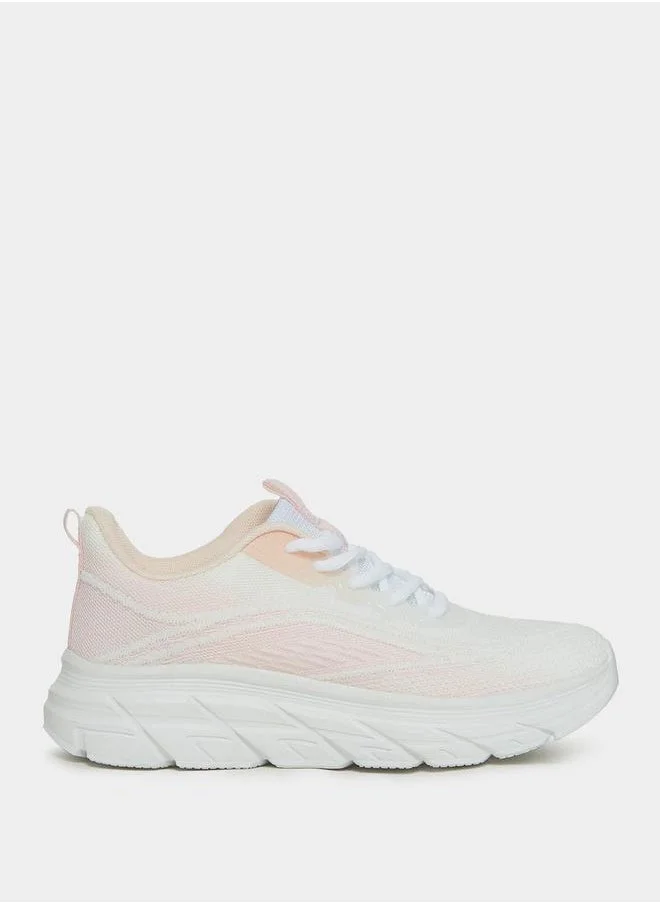 Styli Textured Knit Chunky Sneakers