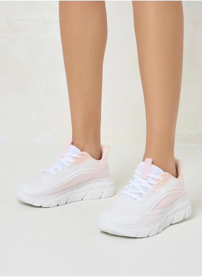 Styli Textured Knit Chunky Sneakers