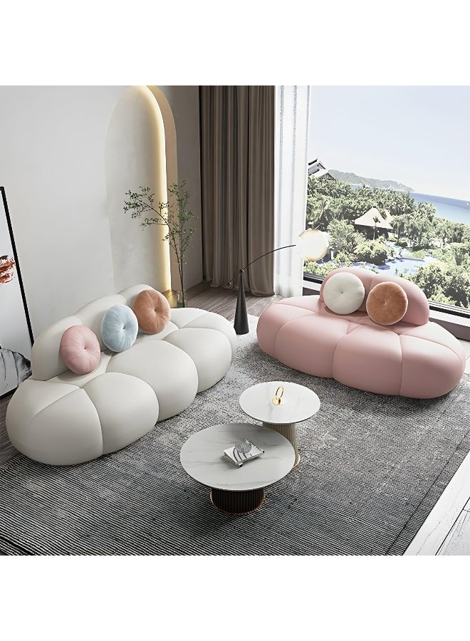 Comfynest Comfynest Contemporary Armless Sofa Wool Cloud Stylish Living Room Sofa  - Image 4