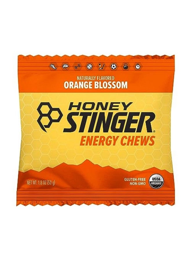 Honey Stinger Organic Orange Blossom Energy Chew Gluten Free & Caffeine Free For Exercise Running And Performance Sports Nutrition For Home & Gym Pre And Mid Workout 12 Pack 21.6 Ounce - Image 2